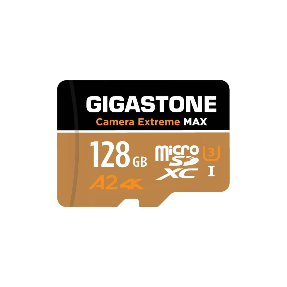 GIGASTONE 4K Camera Extreme MAX Series Micro SD Memory Card | MicroSDXC UHS-I A2 U3