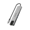 GIGASTONE 八合一 USB-C 多功能集線器HUB｜支援 4K影像/ 100W 快/ USB 擴充/ 讀卡機/ 標準網路接口